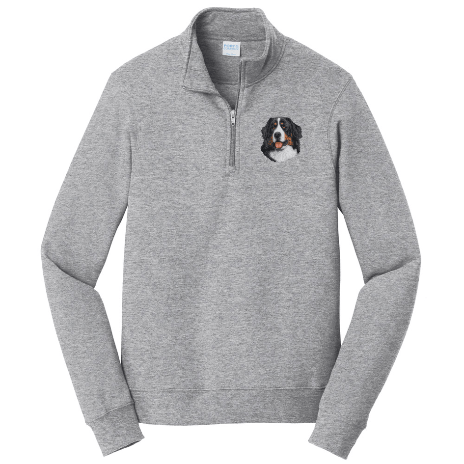Bernese Mountain Dog Embroidered Unisex Quarter Zip