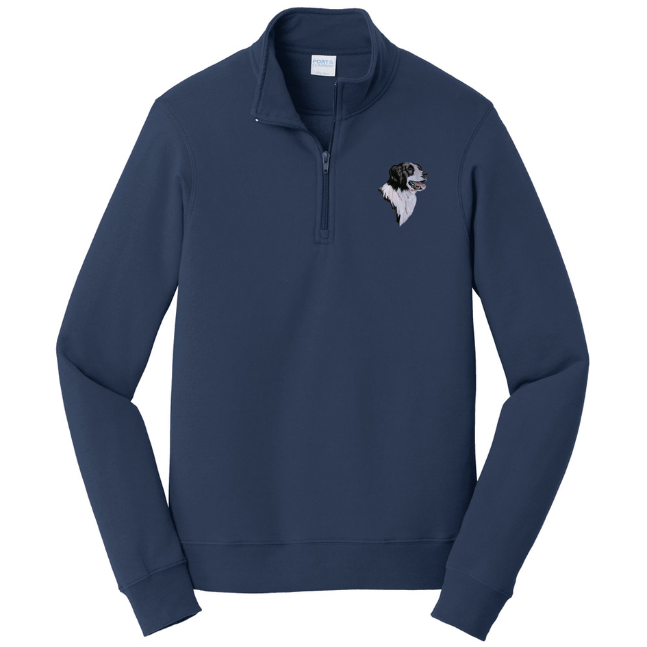 Border Collie Embroidered Unisex Quarter Zip