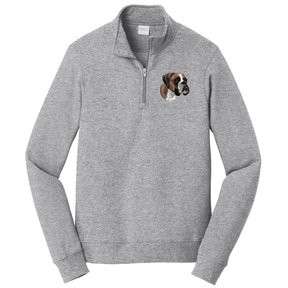 Boxer Embroidered Unisex Quarter Zip
