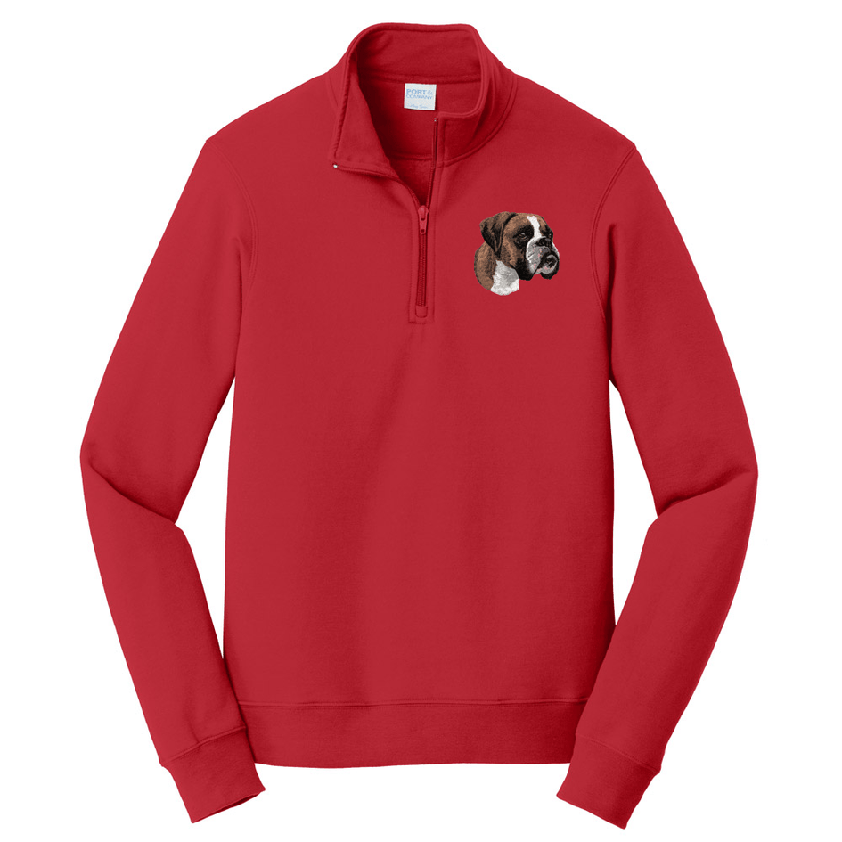Boxer Embroidered Unisex Quarter Zip