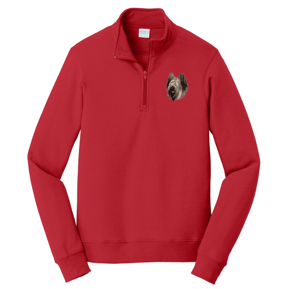 Briard Embroidered Unisex Quarter Zip