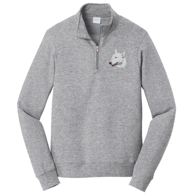 Bull Terrier Embroidered Unisex Quarter Zip