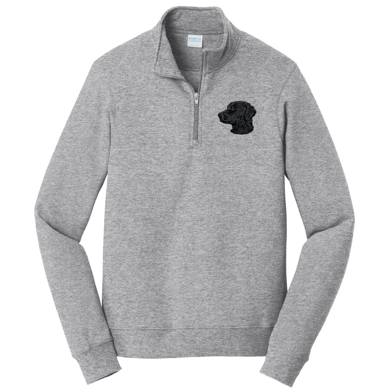 Curly-Coated Retriever Embroidered Unisex Quarter Zip