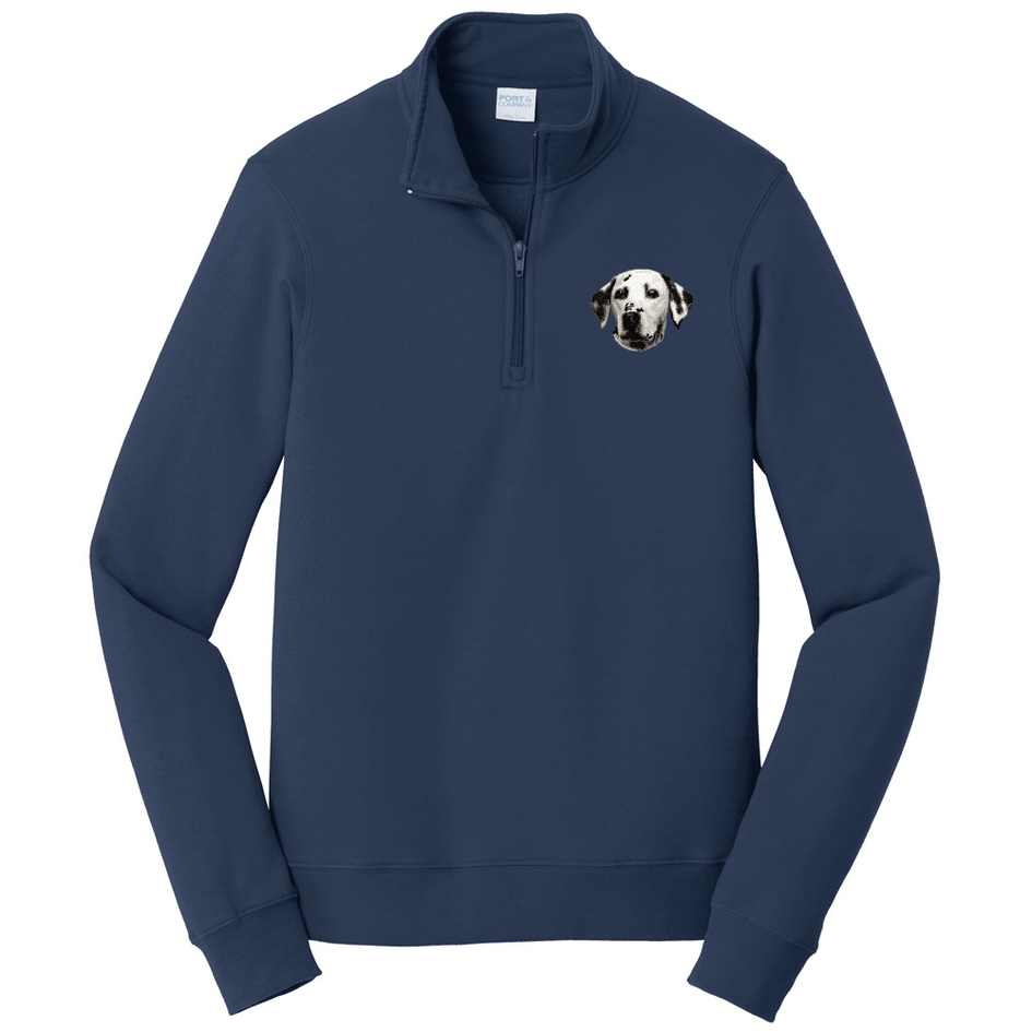 Dalmatian Embroidered Unisex Quarter Zip
