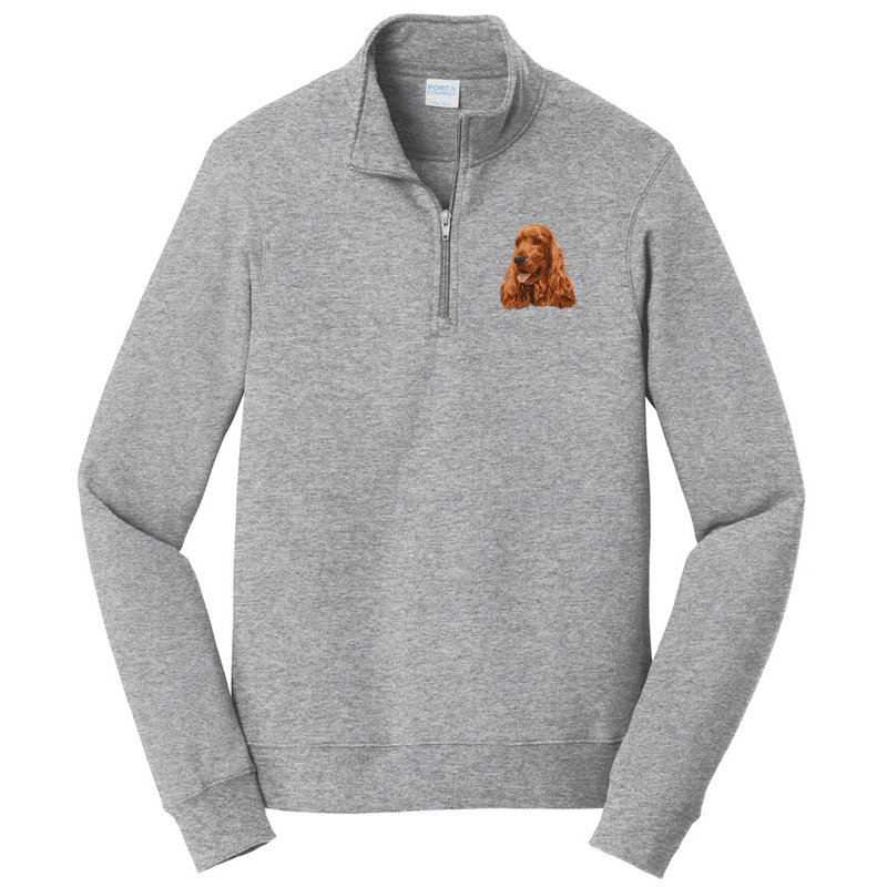 English Cocker Spaniel Embroidered Unisex Quarter Zip