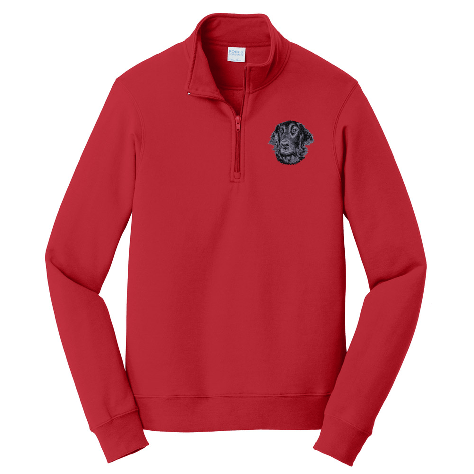 Flat-Coated Retriever Embroidered Unisex Quarter Zip