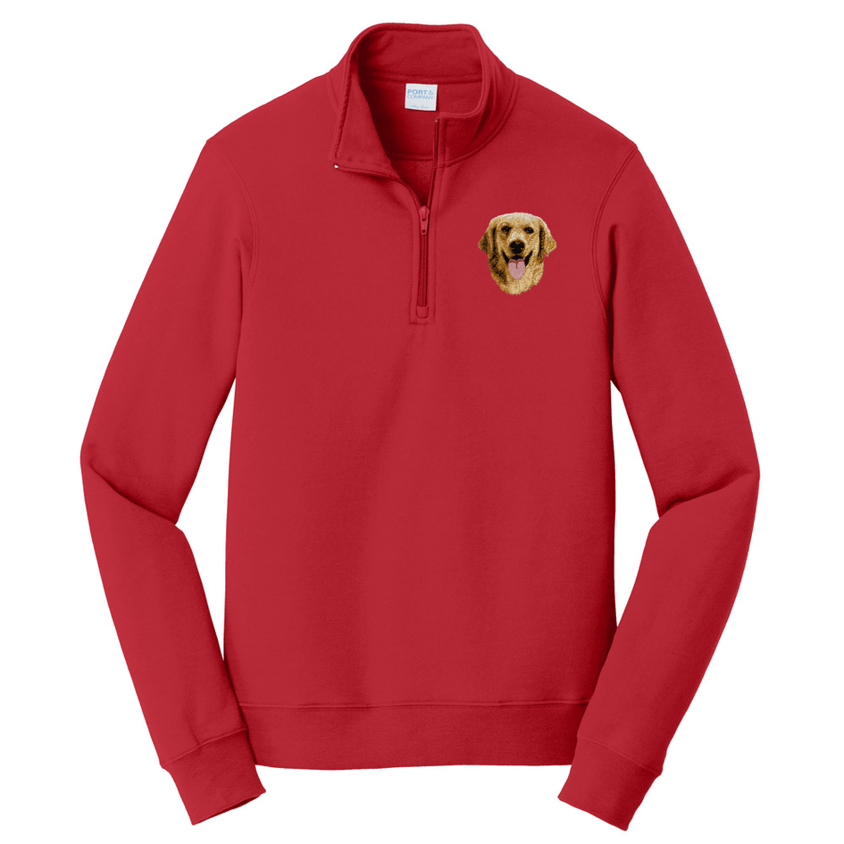 Golden Retriever Embroidered Unisex Quarter Zip
