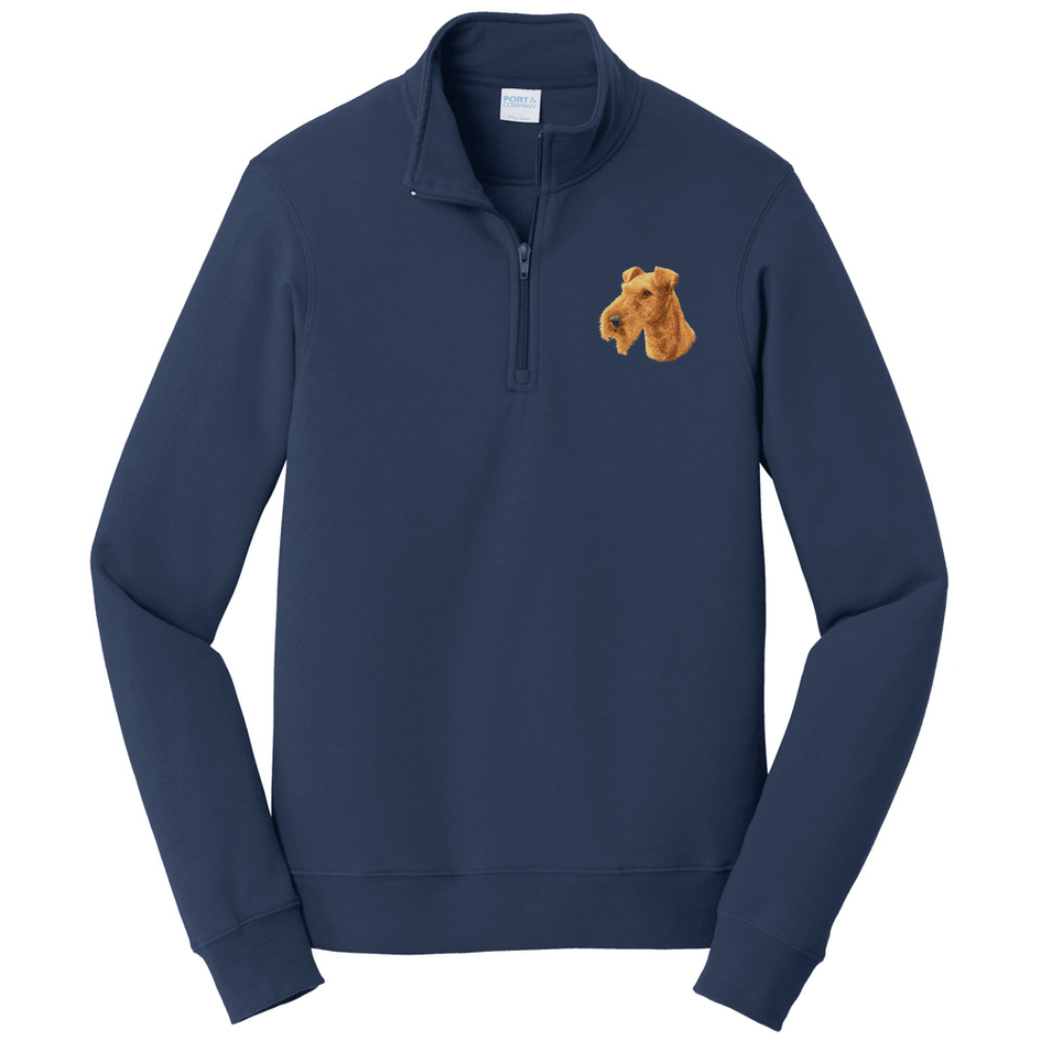Irish Terrier Embroidered Unisex Quarter Zip
