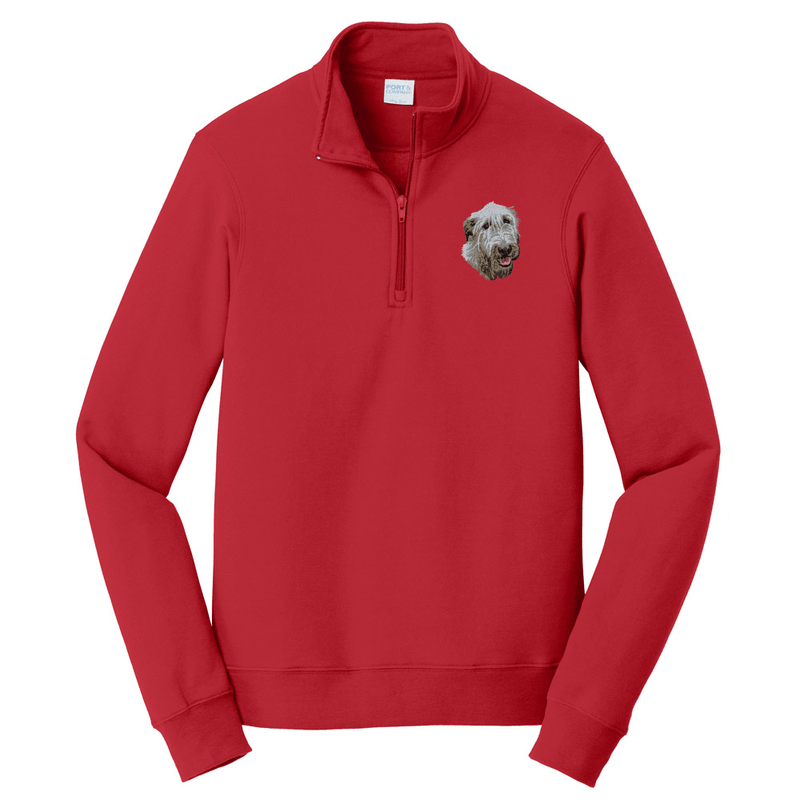 Irish Wolfhound Embroidered Unisex Quarter Zip