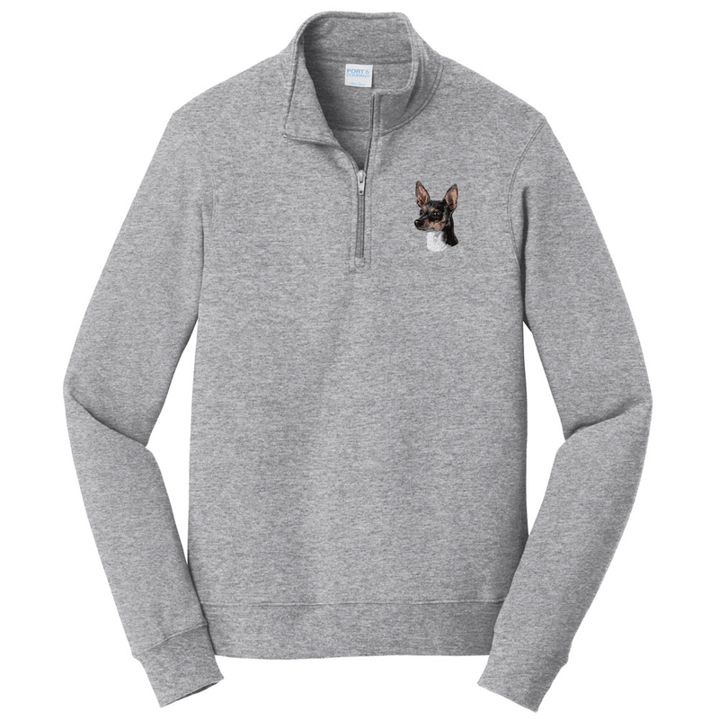 Rat Terrier Embroidered Unisex Quarter Zip