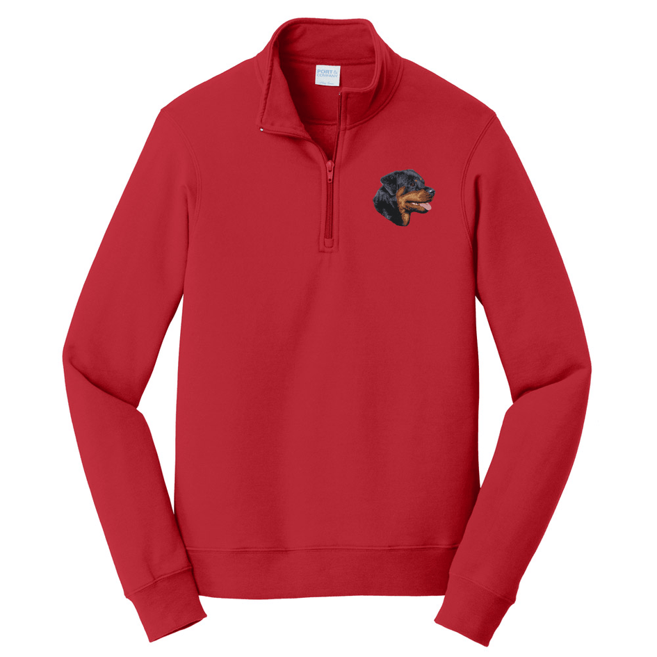 Rottweiler Embroidered Unisex Quarter Zip