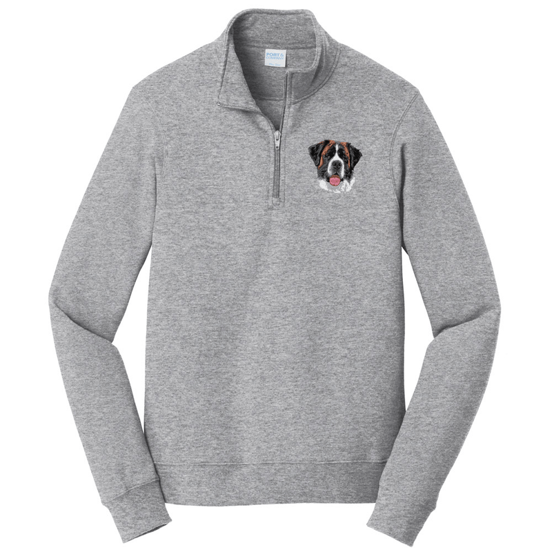 Saint Bernard Embroidered Unisex Quarter Zip