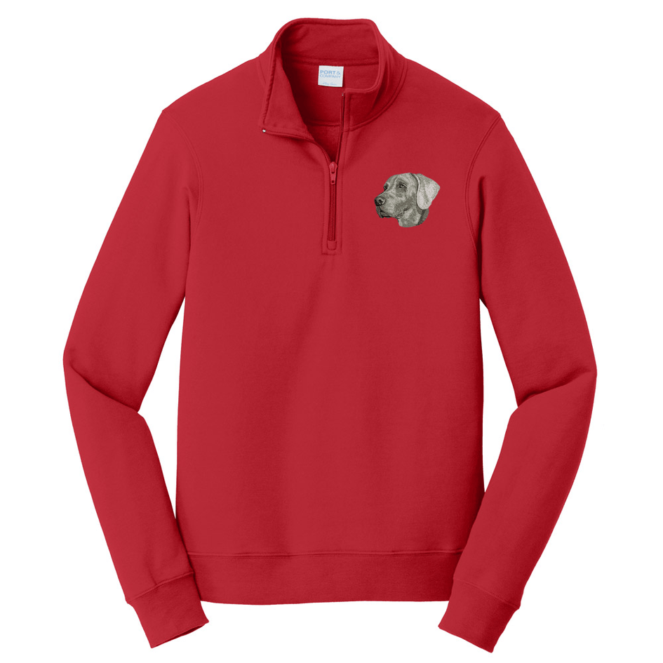 Weimaraner Embroidered Unisex Quarter Zip