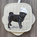Pug  Pot Holder Set