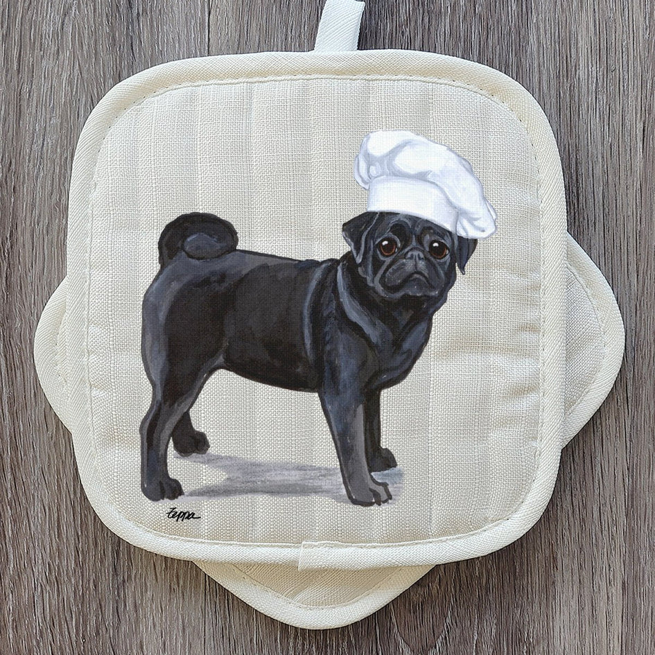 Pug  Pot Holder Set