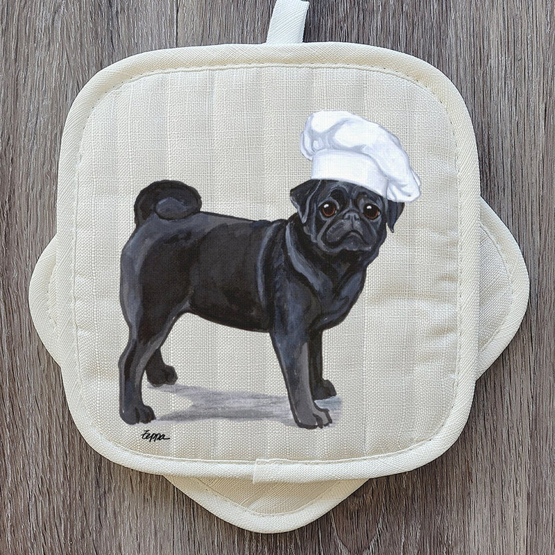 Pug  Pot Holder Set