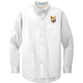Akita Embroidered Long Sleeve Button Up Shirt