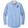 Alaskan Malamute Embroidered Long Sleeve Button Up Shirt