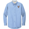 Australian Cattle Dog Embroidered Long Sleeve Button Up Shirt