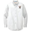 Australian Cattle Dog Embroidered Long Sleeve Button Up Shirt
