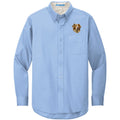 Australian Shepherd Embroidered Long Sleeve Button Up Shirt