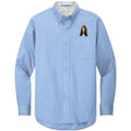 Basset Hound Embroidered Long Sleeve Button Up Shirt