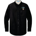 Beauceron Embroidered Long Sleeve Button Up Shirt