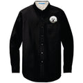 Bichon Frise Embroidered Long Sleeve Button Up Shirt