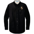 Briard Embroidered Long Sleeve Button Up Shirt