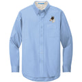 Bull Terrier Embroidered Long Sleeve Button Up Shirt