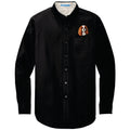 Cavalier King Charles Spaniel Embroidered Long Sleeve Button Up Shirt