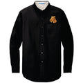 Irish Terrier Embroidered Long Sleeve Button Up Shirt