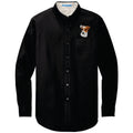 Parson Russell Terrier Embroidered Long Sleeve Button Up Shirt