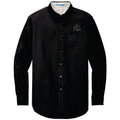 Schipperke Embroidered Long Sleeve Button Up Shirt