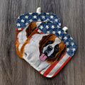 Saint Bernard  Americana Pot Holder Set