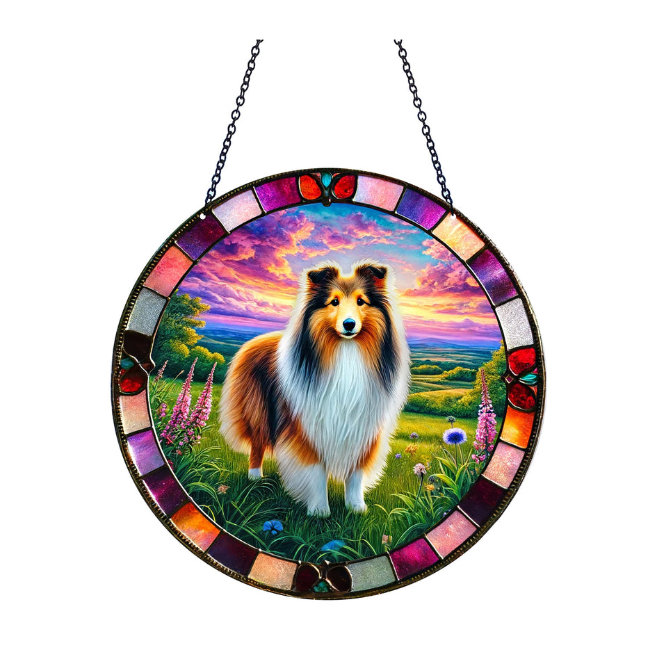 Shetland Sheepdog Suncatcher