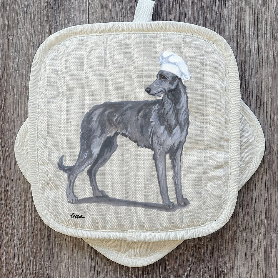 Scottish Deerhound  Pot Holder Set