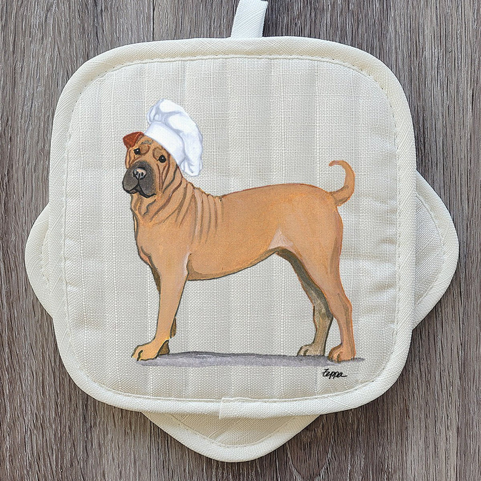 Chinese Shar-Pei  Pot Holder Set