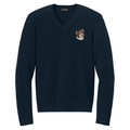Biewer Terrier Embroidered V-Neck Sweater