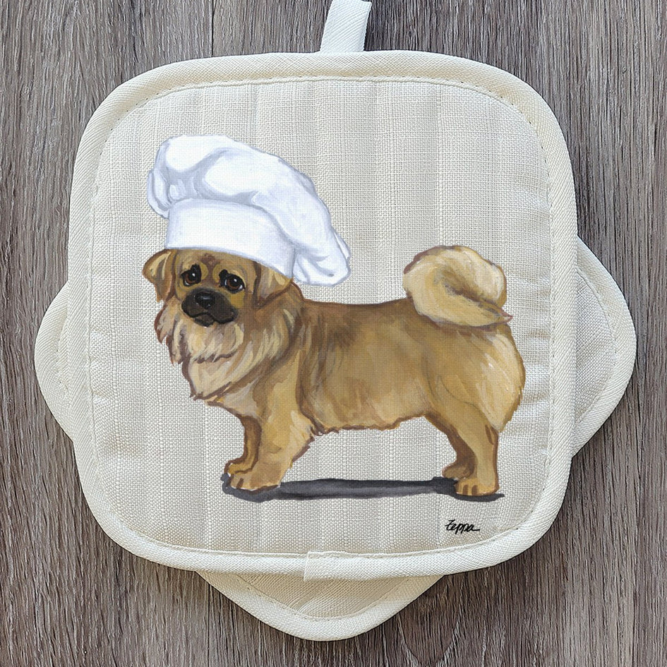 Tibetan Spaniel  Pot Holder Set