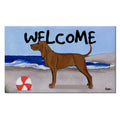 Redbone Coonhound Welcome Mat
