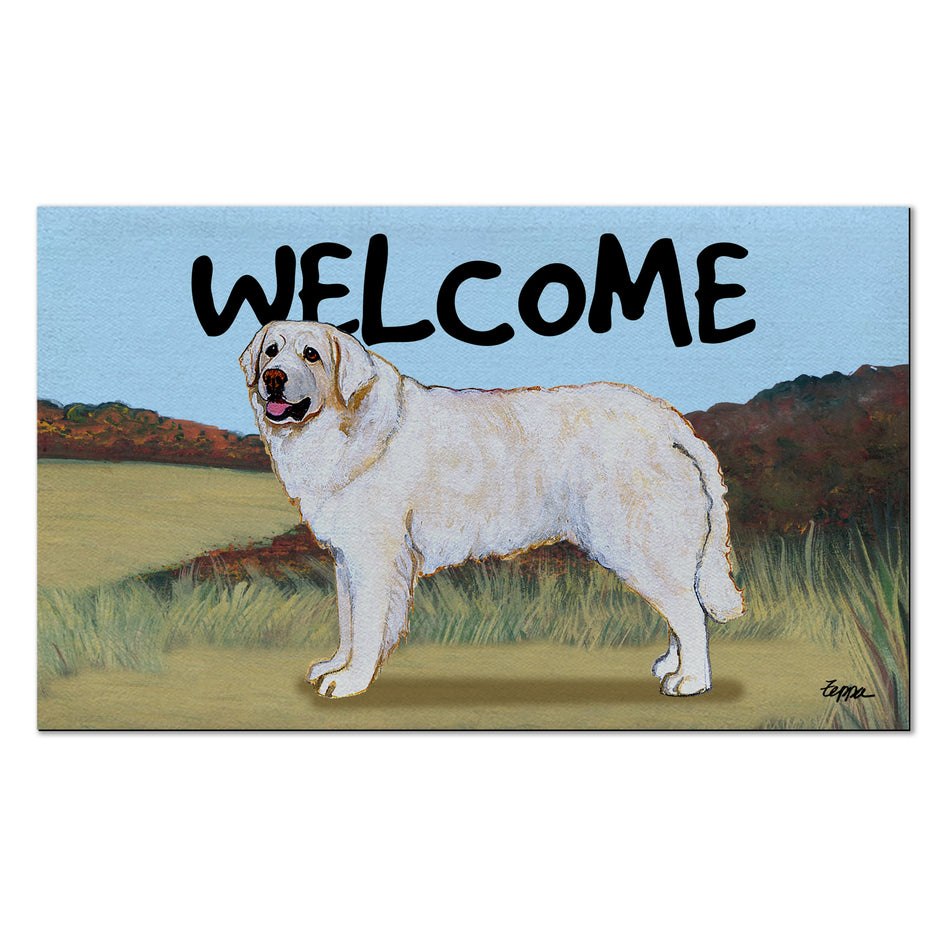 Kuvasz Welcome Mat