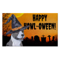 American Staffordshire Terrier HAPPY HOWL-OWEEN Welcome Mat