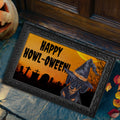 Dachshund HAPPY HOWL-OWEEN Welcome Mat