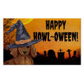 Dachshund HAPPY HOWL-OWEEN Welcome Mat
