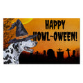 Dalmatian HAPPY HOWL-OWEEN Welcome Mat