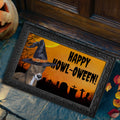 Greyhound HAPPY HOWL-OWEEN Welcome Mat