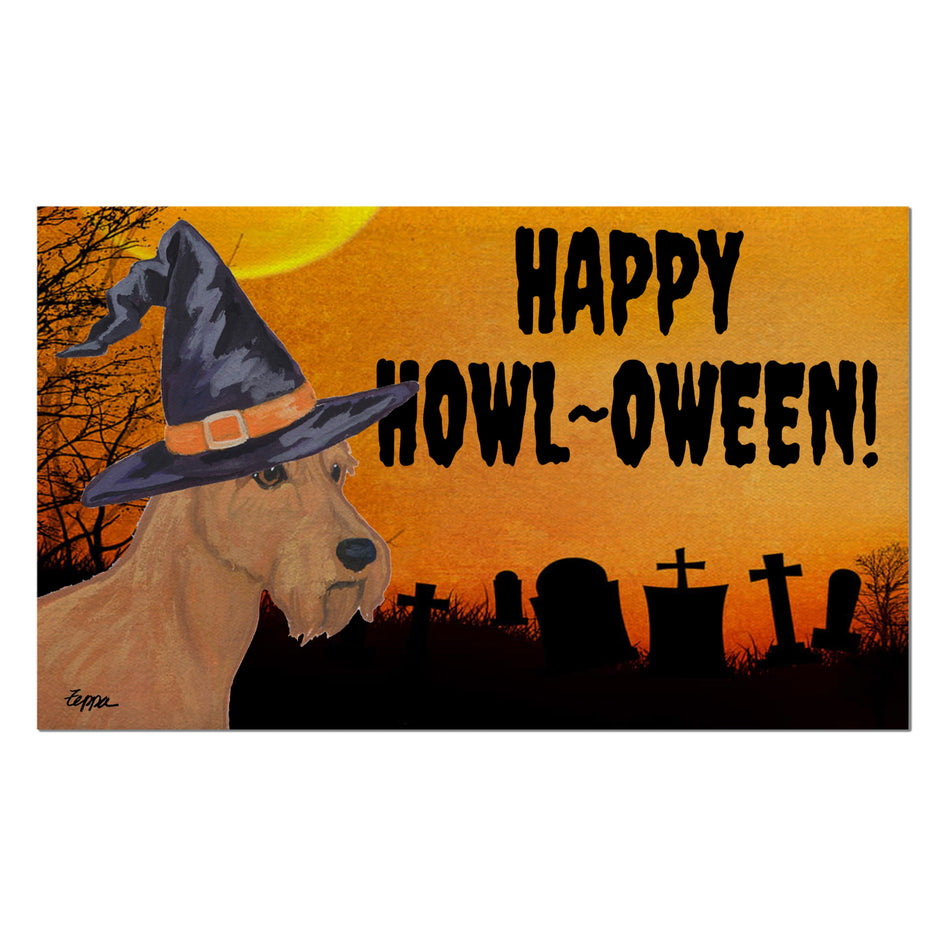 Irish Terrier HAPPY HOWL-OWEEN Welcome Mat