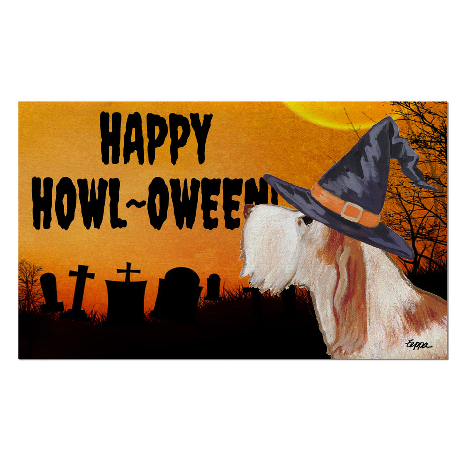 Italian Spinone HAPPY HOWL-OWEEN Welcome Mat