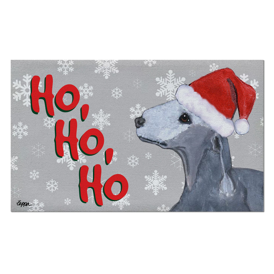 Bedlington Terrier Holiday Welcome Mat